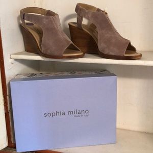 Sophia Milano Suede Sandals NWT Various sizes